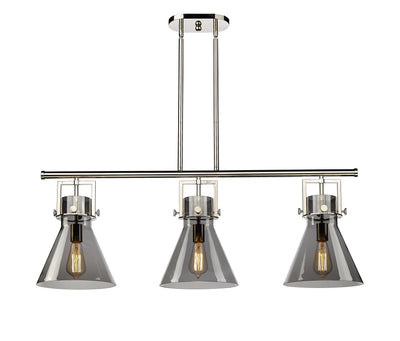 Downtown Urban Island Light Cast Brass Steel
