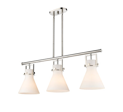 Downtown Urban Island Light Cast Brass Steel