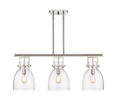 Downtown Urban Island Light Cast Brass