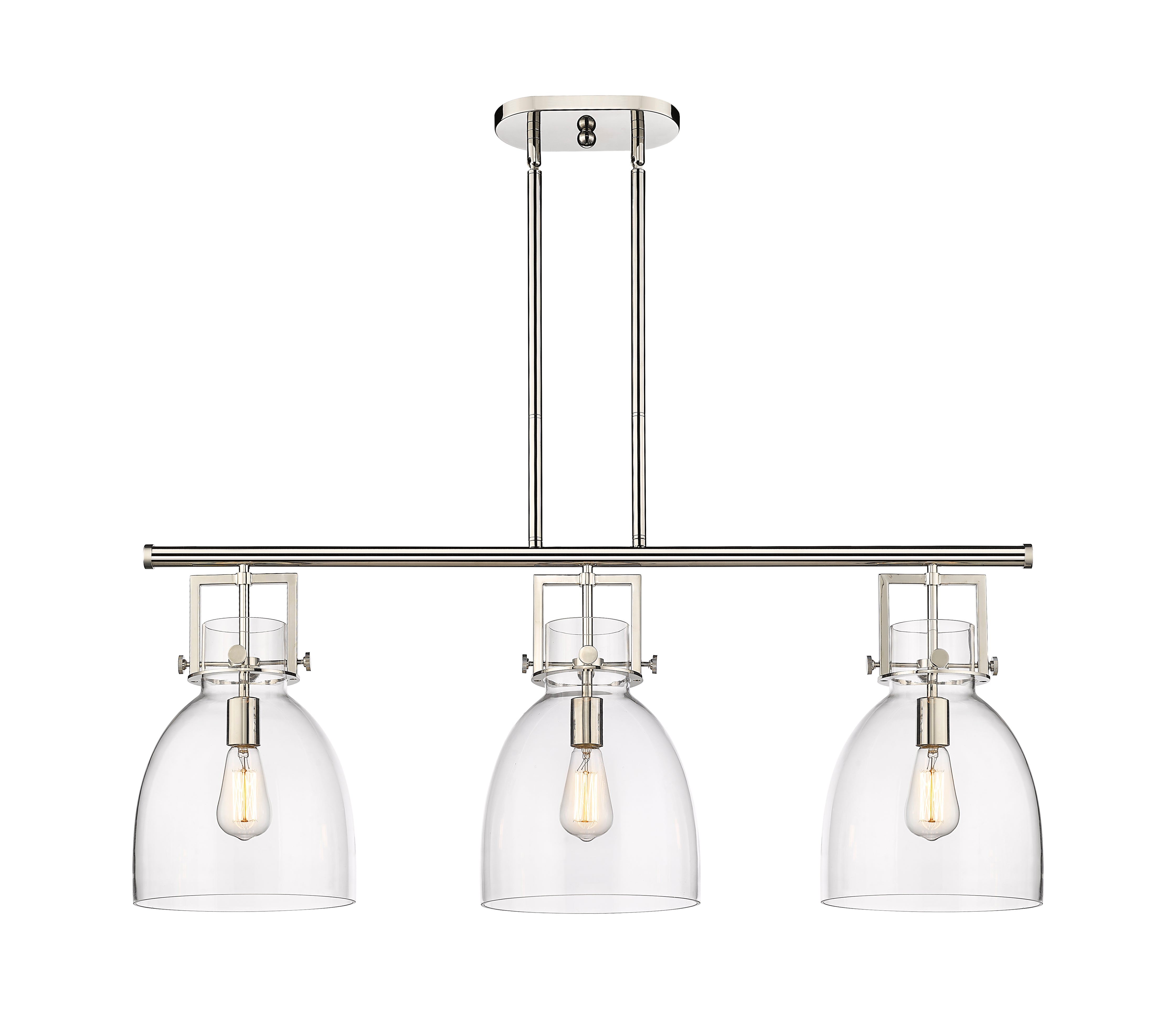 Downtown Urban Island Light Cast Brass