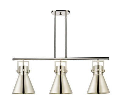 Downtown Urban Island Light Cast Brass