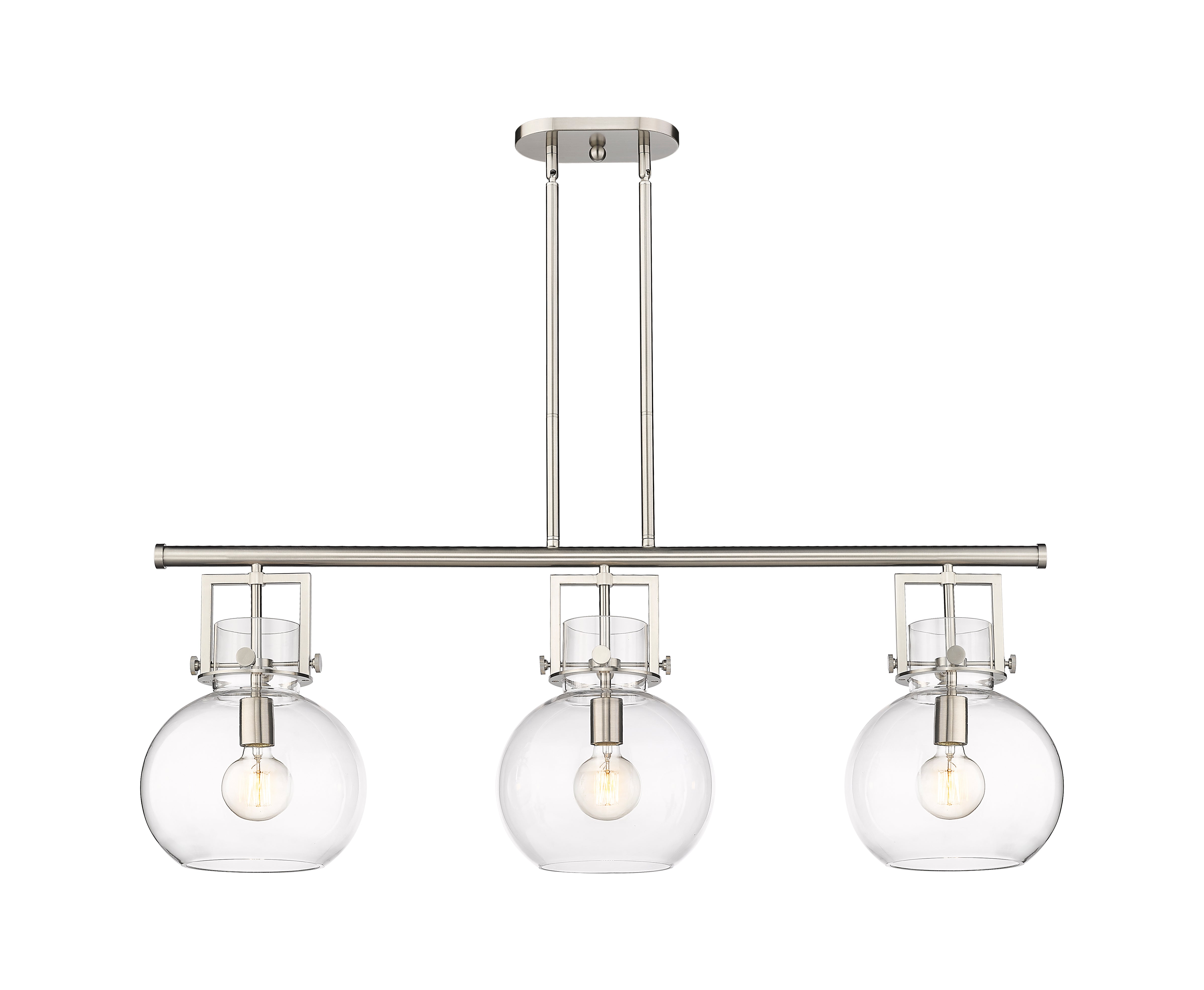 Downtown Urban Island Light Cast Brass