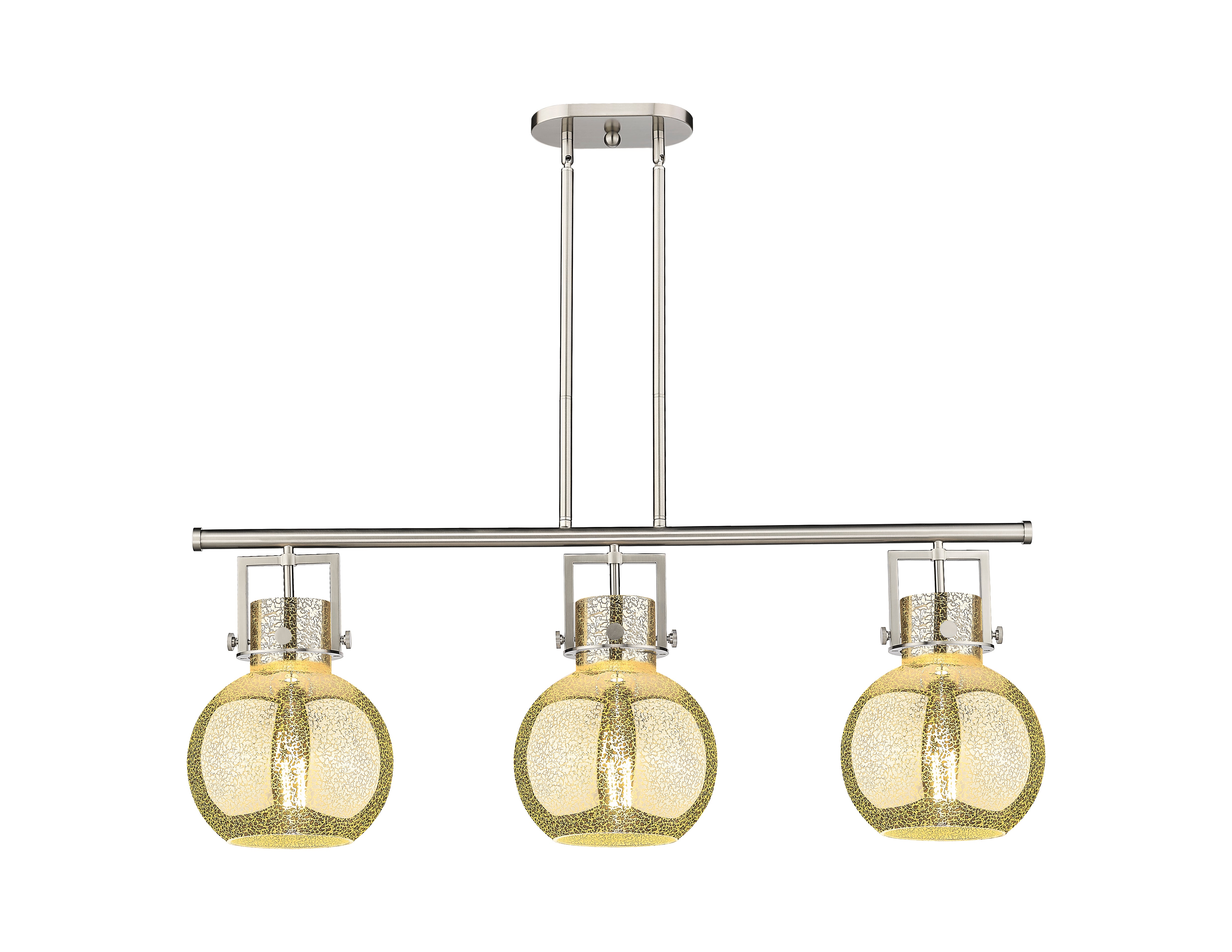 Downtown Urban Island Light Cast Brass