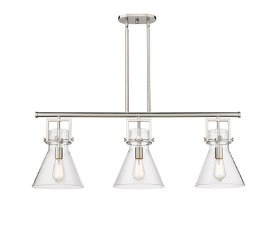 Downtown Urban Island Light Cast Brass Steel