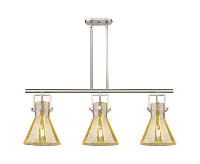 Downtown Urban Island Light Cast Brass Steel