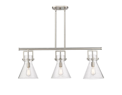 Downtown Urban Island Light Cast Brass Steel