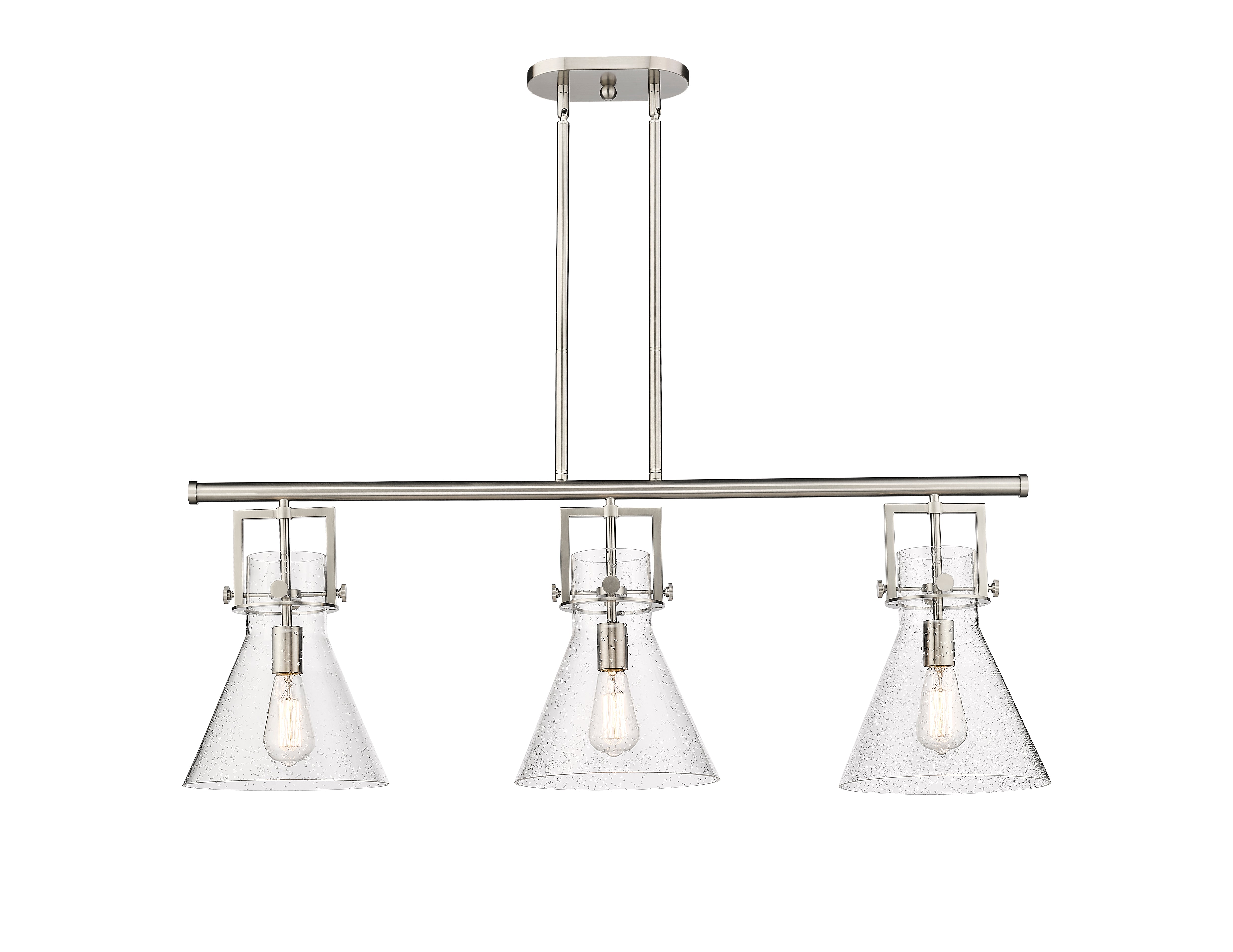 Downtown Urban Island Light Cast Brass Steel
