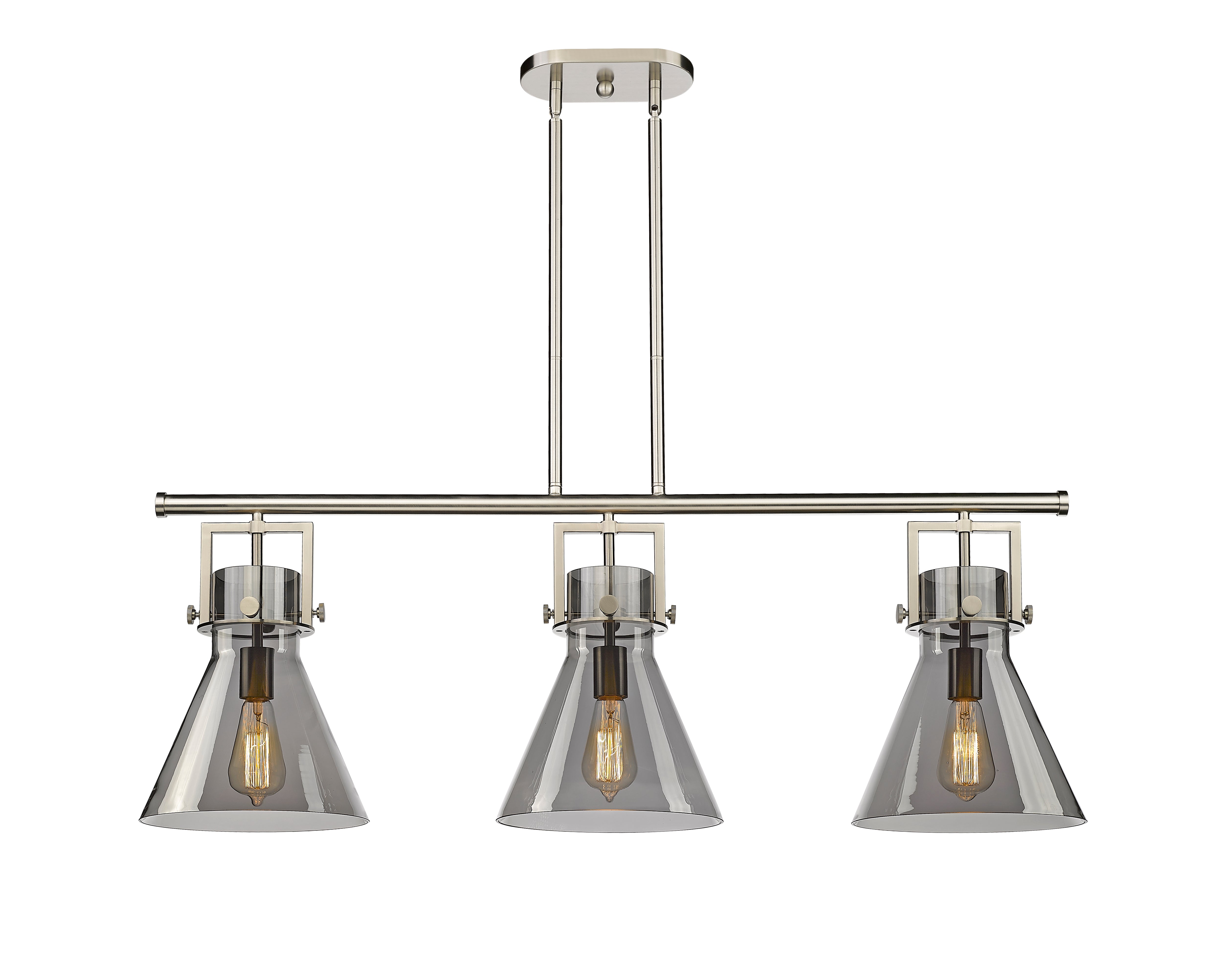 Downtown Urban Island Light Cast Brass Steel