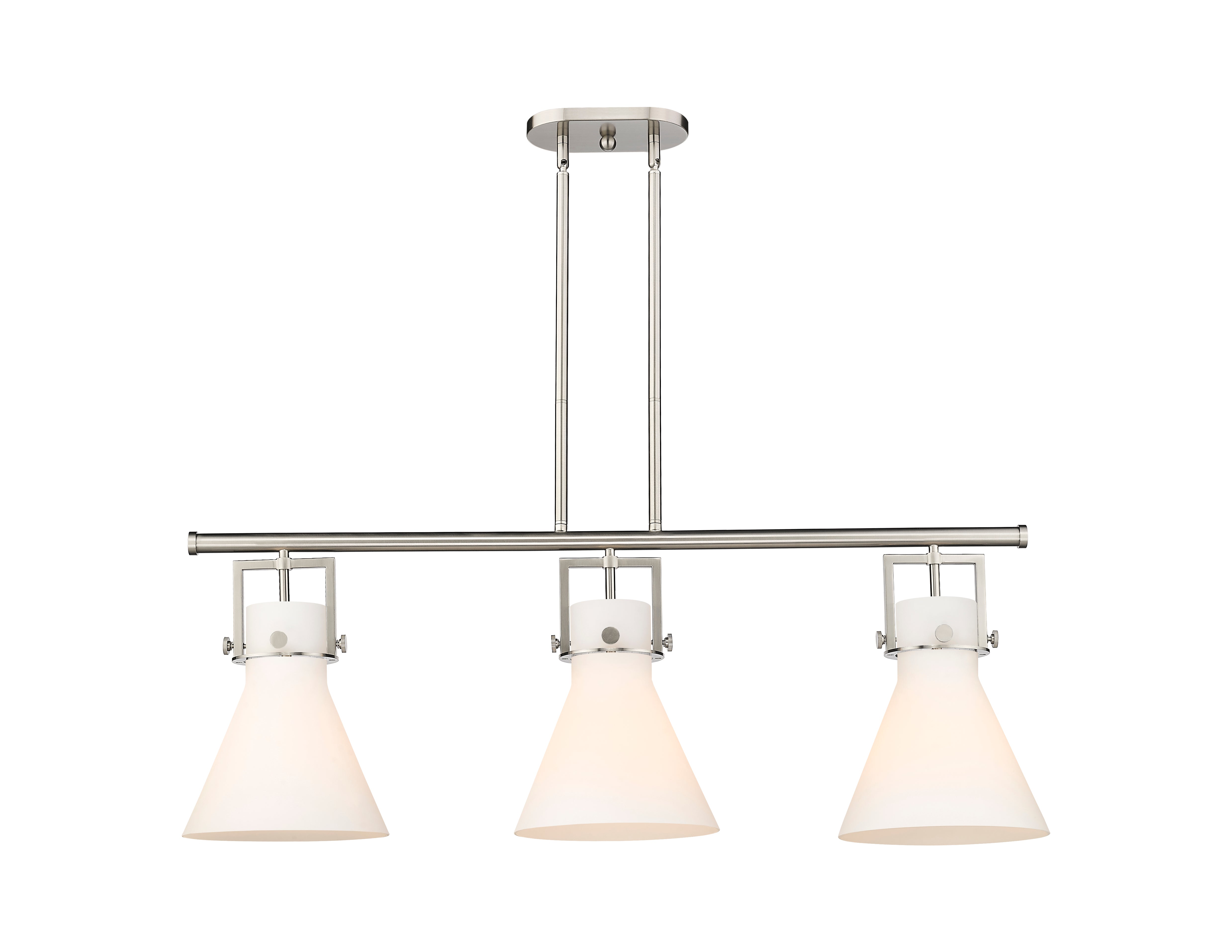 Downtown Urban Island Light Cast Brass Steel