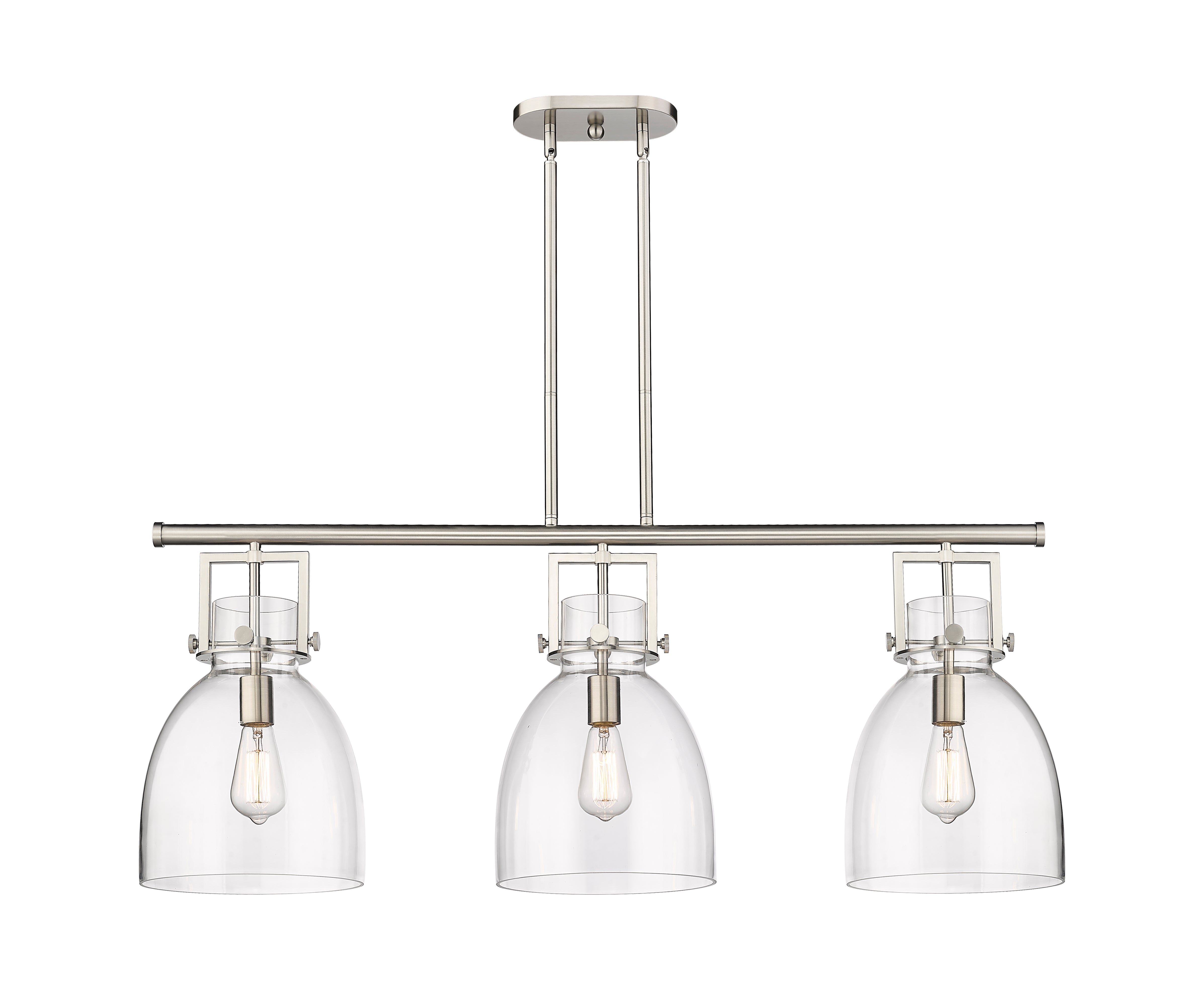 Downtown Urban Island Light Cast Brass