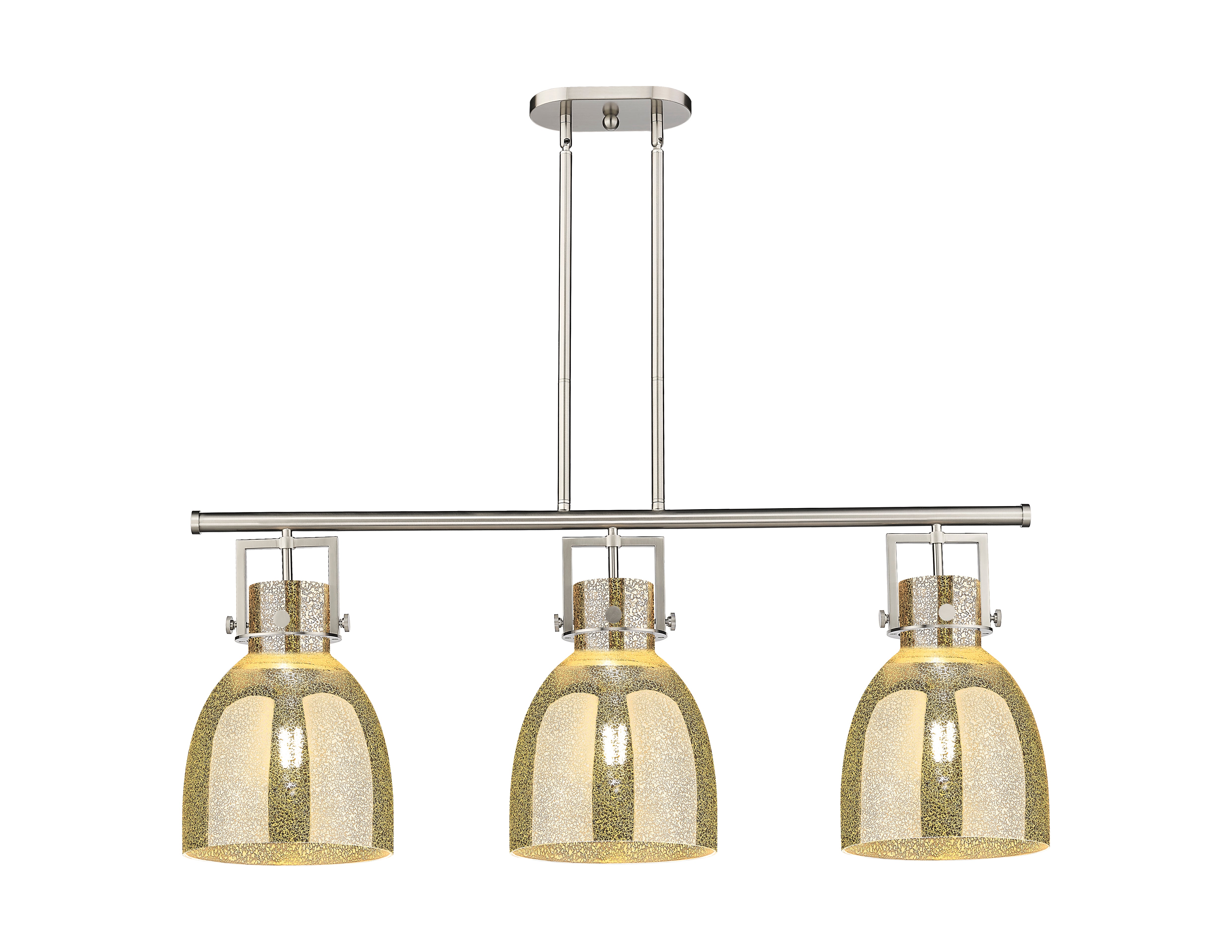 Downtown Urban Island Light Cast Brass