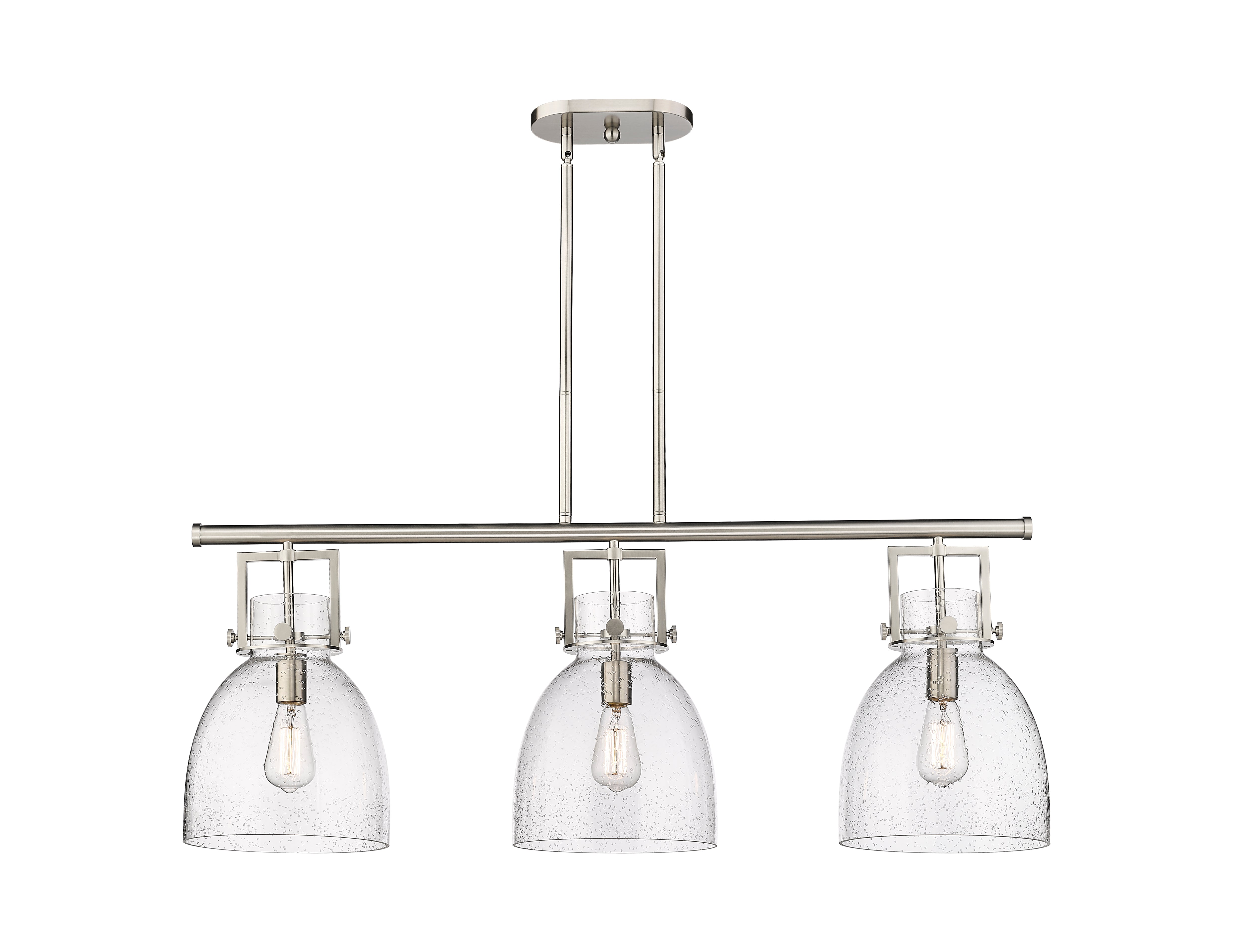 Downtown Urban Island Light Cast Brass