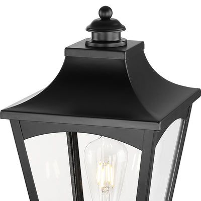 19.5'' Curry Powder Coated Black 1 Light Post Lantern
