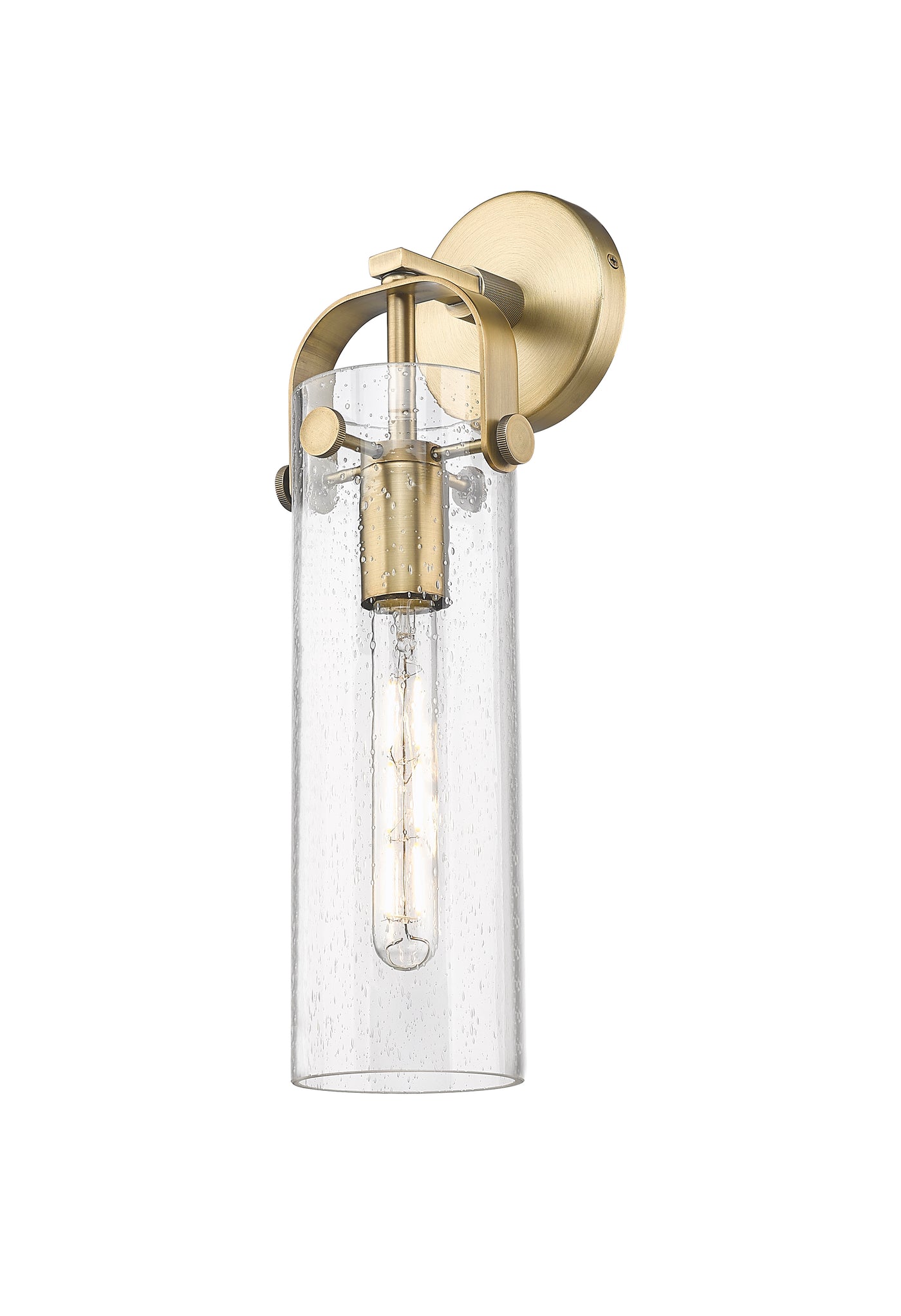 Downtown Urban Sconce Brass Glass Steel