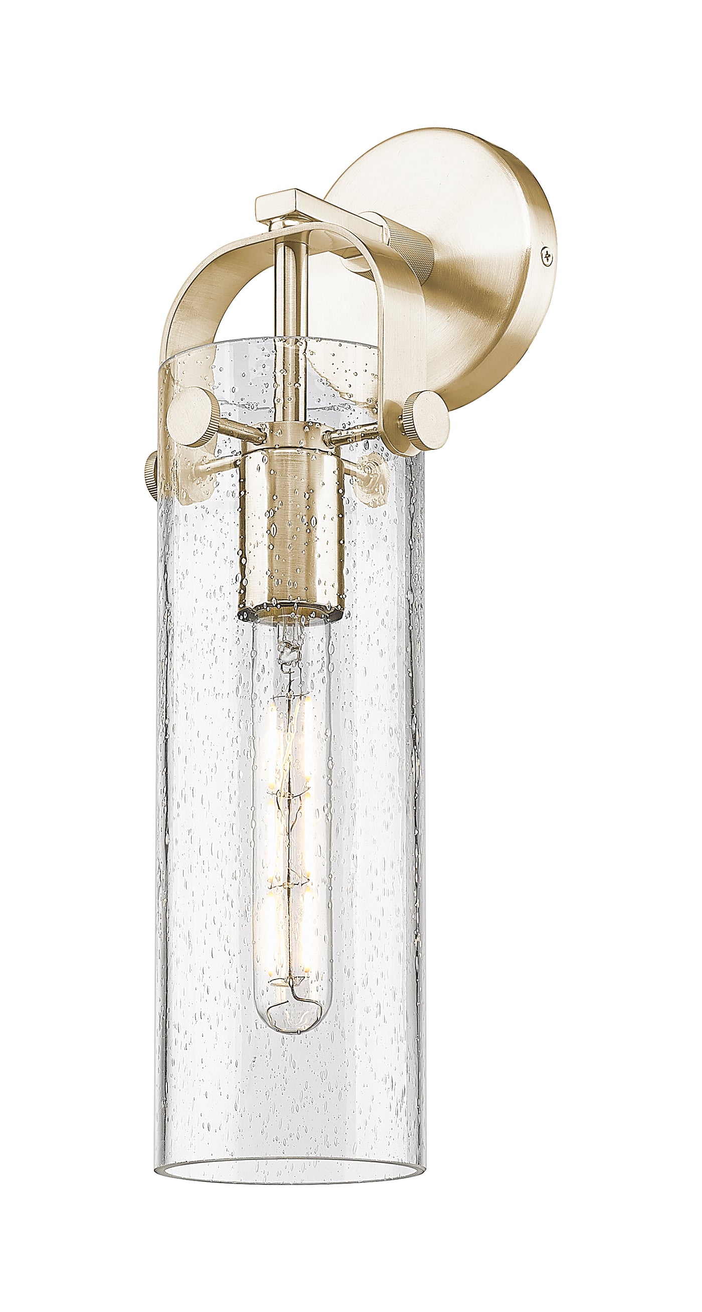 Downtown Urban Sconce Brass Glass Steel