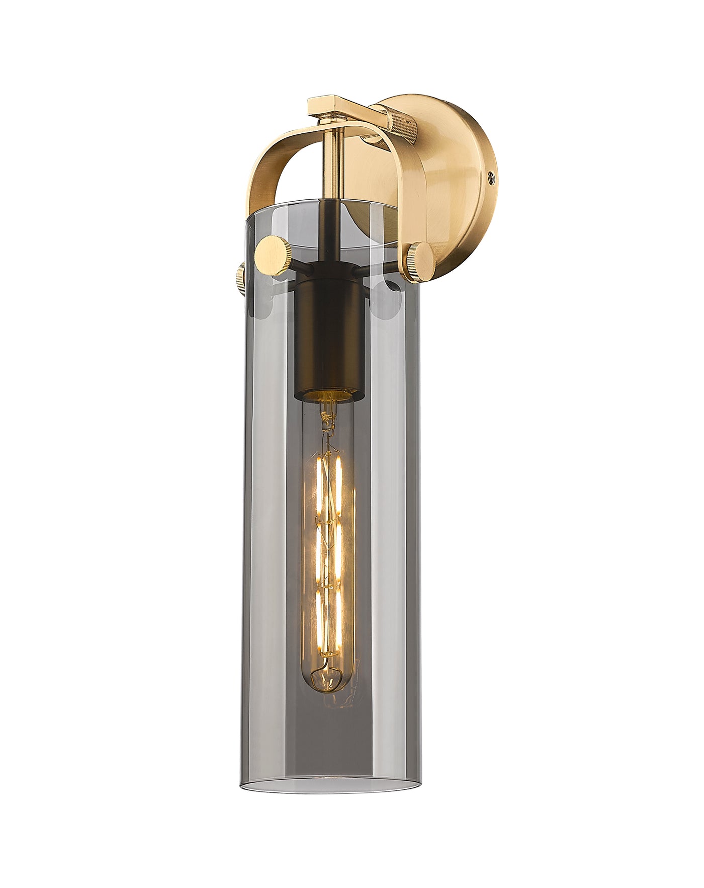 Downtown Urban Sconce Brass Glass Steel