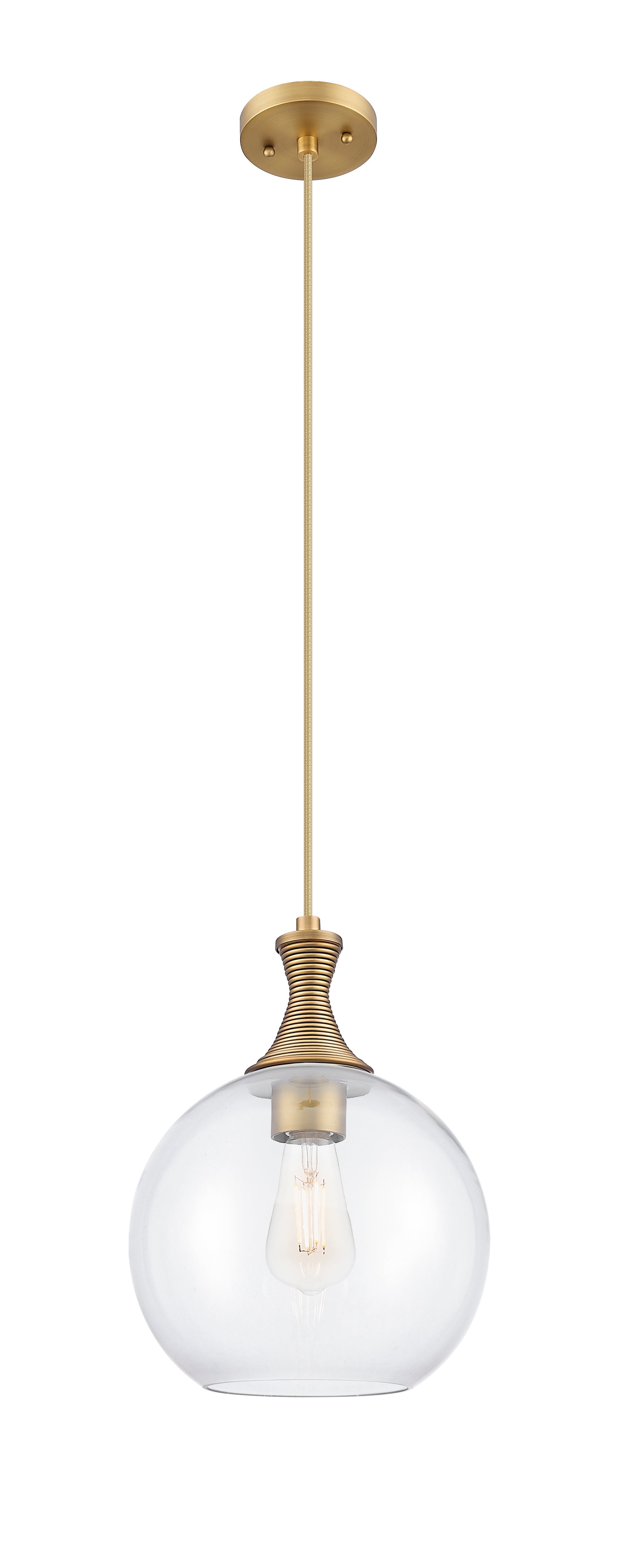 Ballston Mini Pendant Brushed Brass Finish