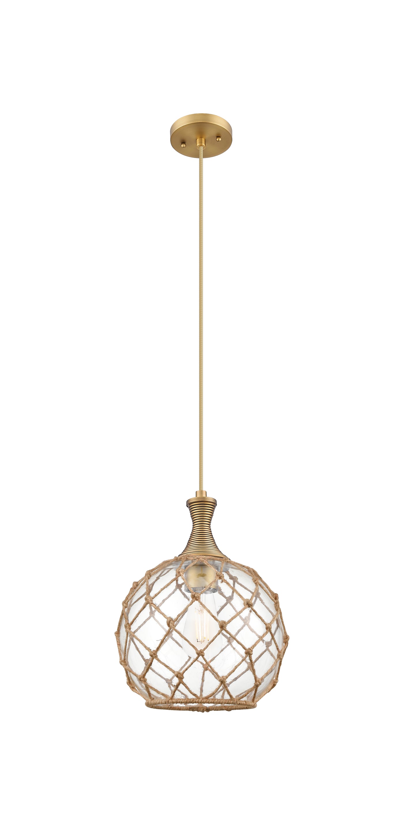 Ballston Mini Pendant Brushed Brass Dimmable
