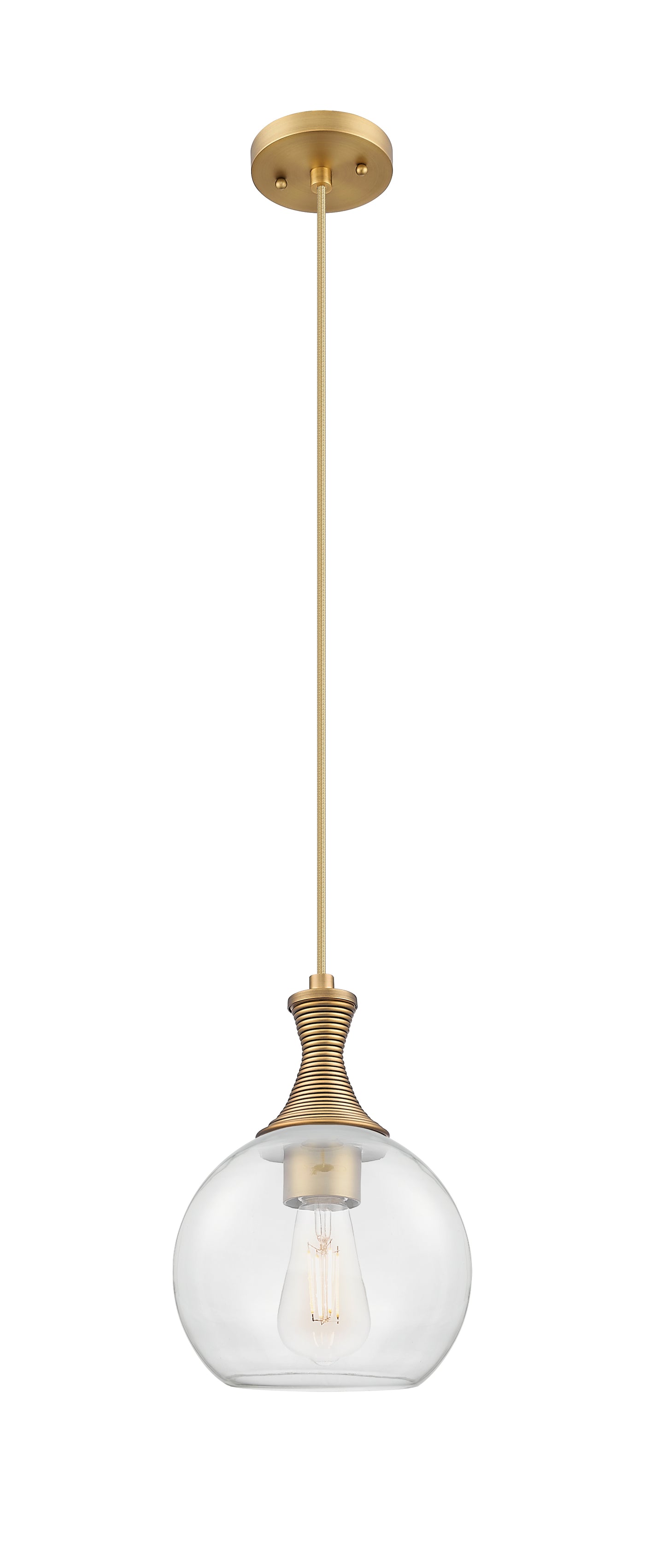 Ballston Mini Pendant Brushed Brass Brass