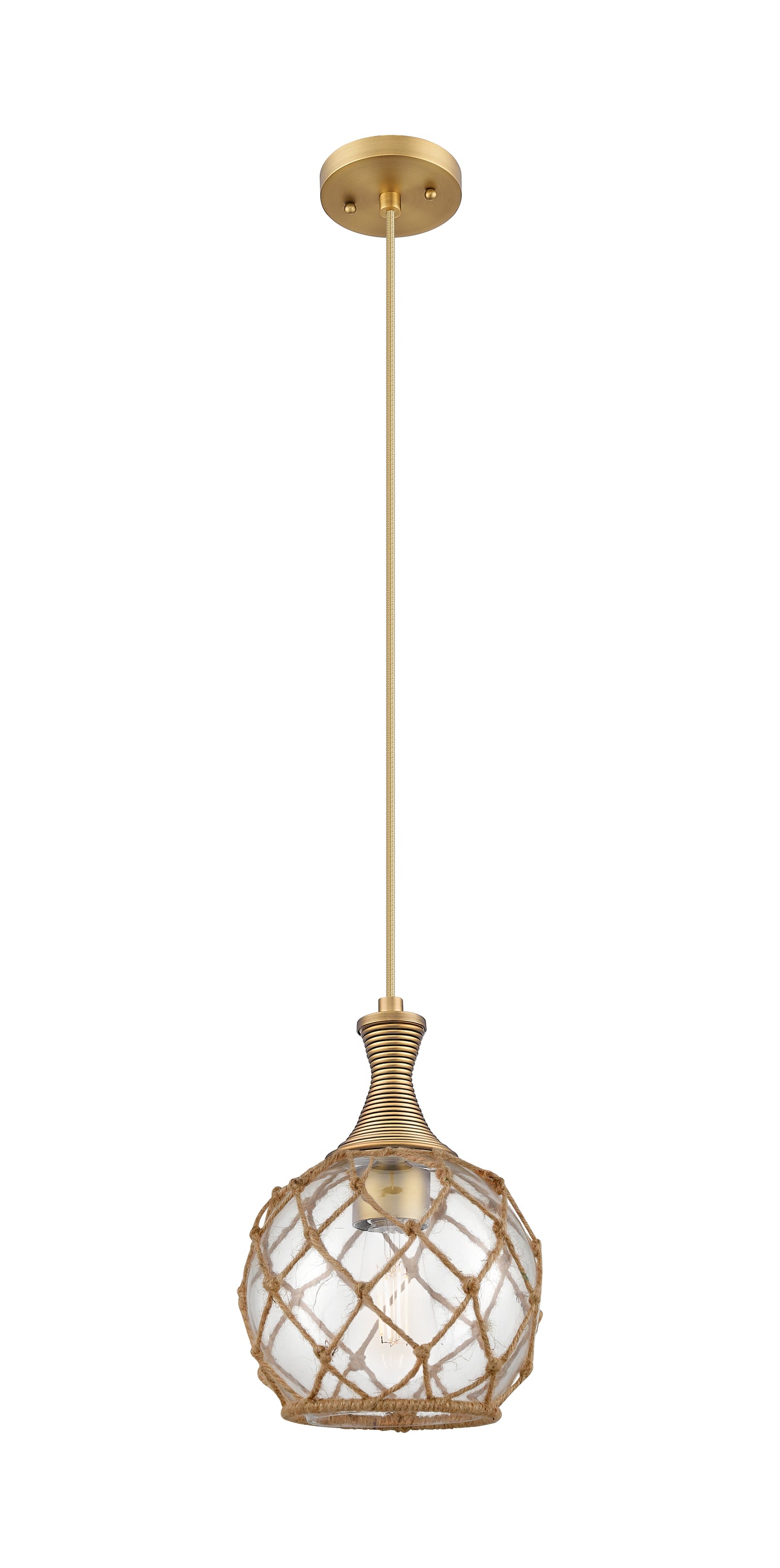 Ballston Mini Pendant Brushed Brass Finish