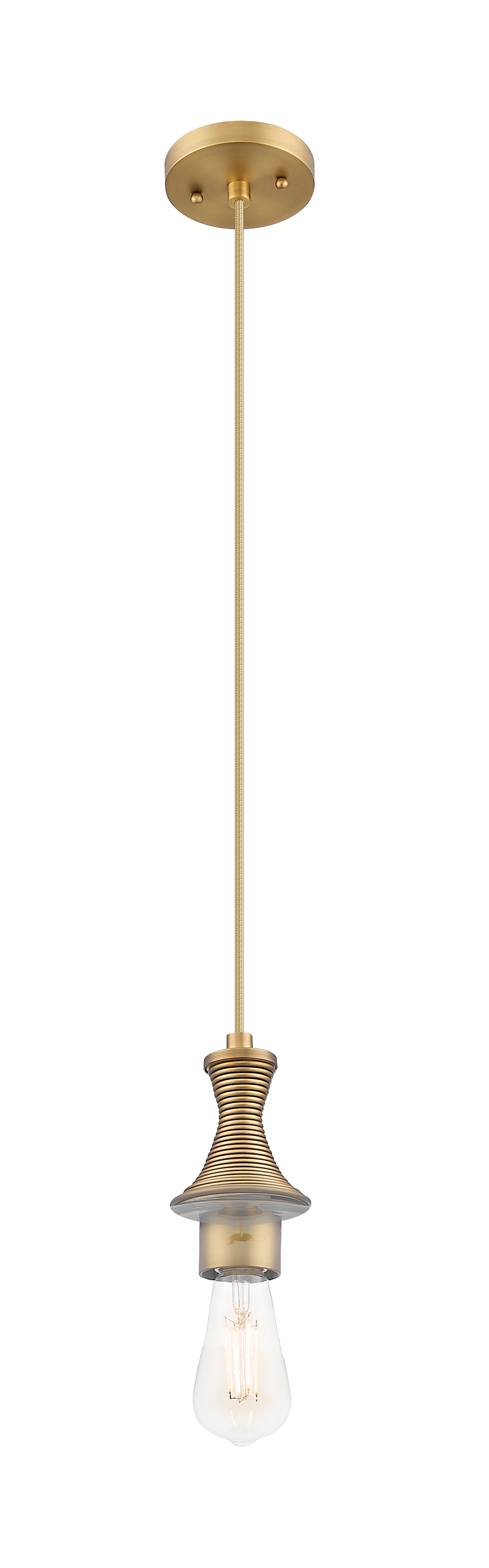 Ballston Mini Pendant Brushed Brass Finish