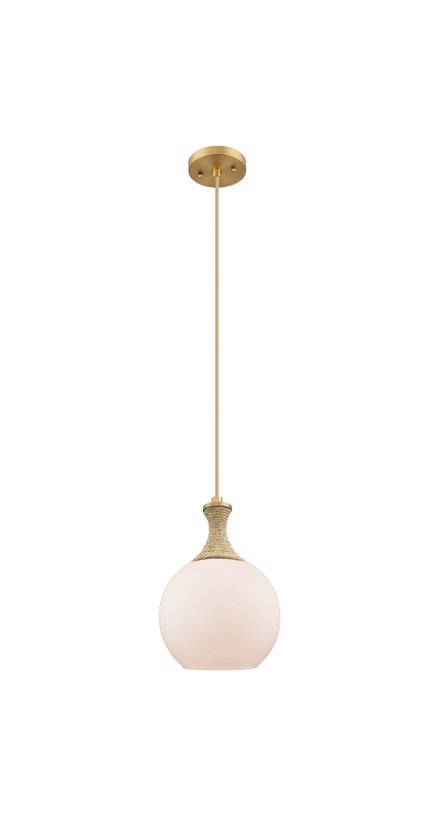 Ballston Mini Pendant 8 Inch Brushed Brass