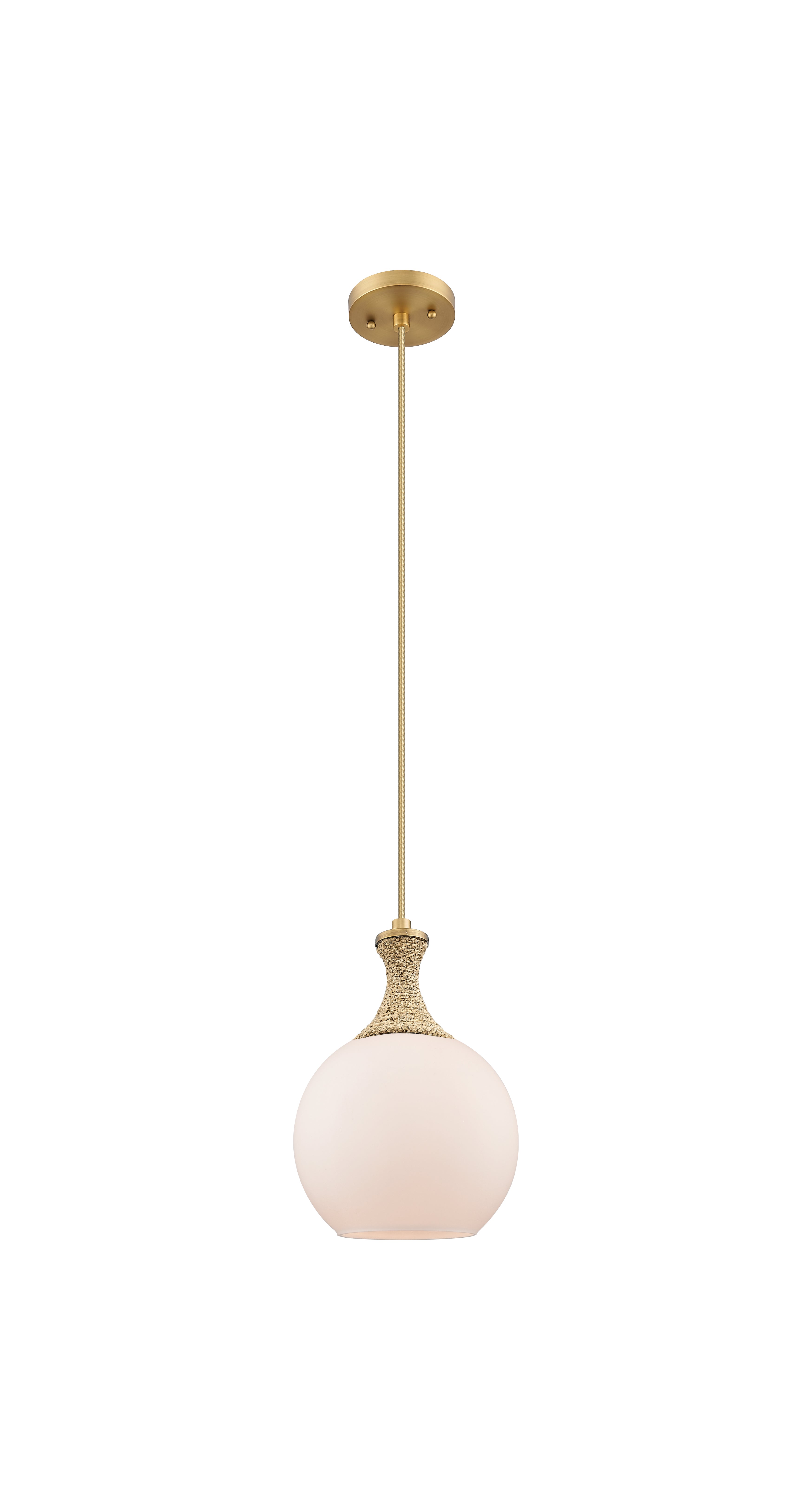 Ballston Mini Pendant 8 Inch Brushed Brass