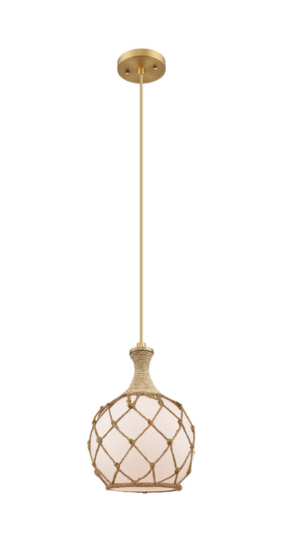 Ballston Mini Pendant Brushed Brass 8 Inch