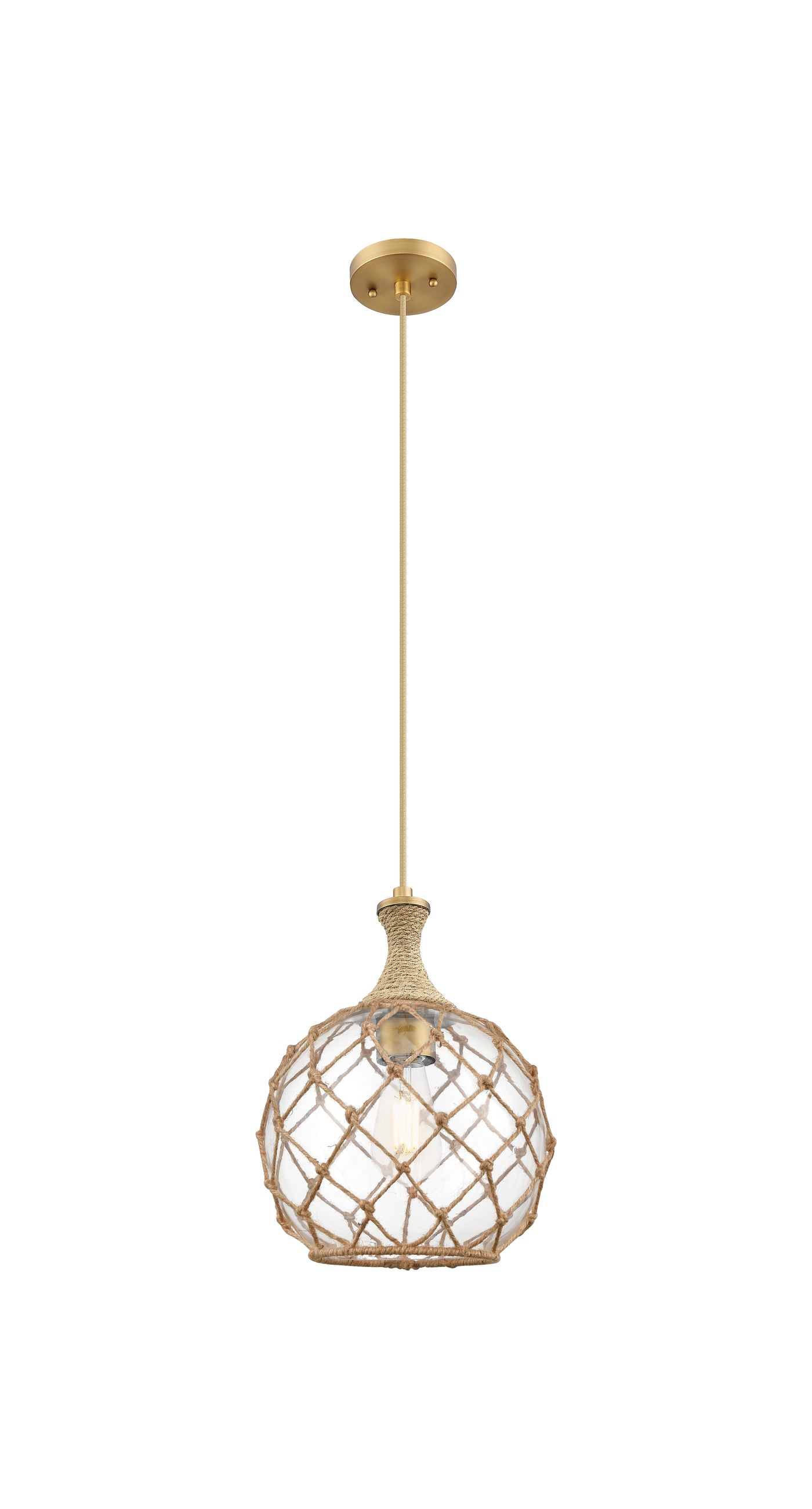 Ballston Mini Pendant Brushed Brass Steel