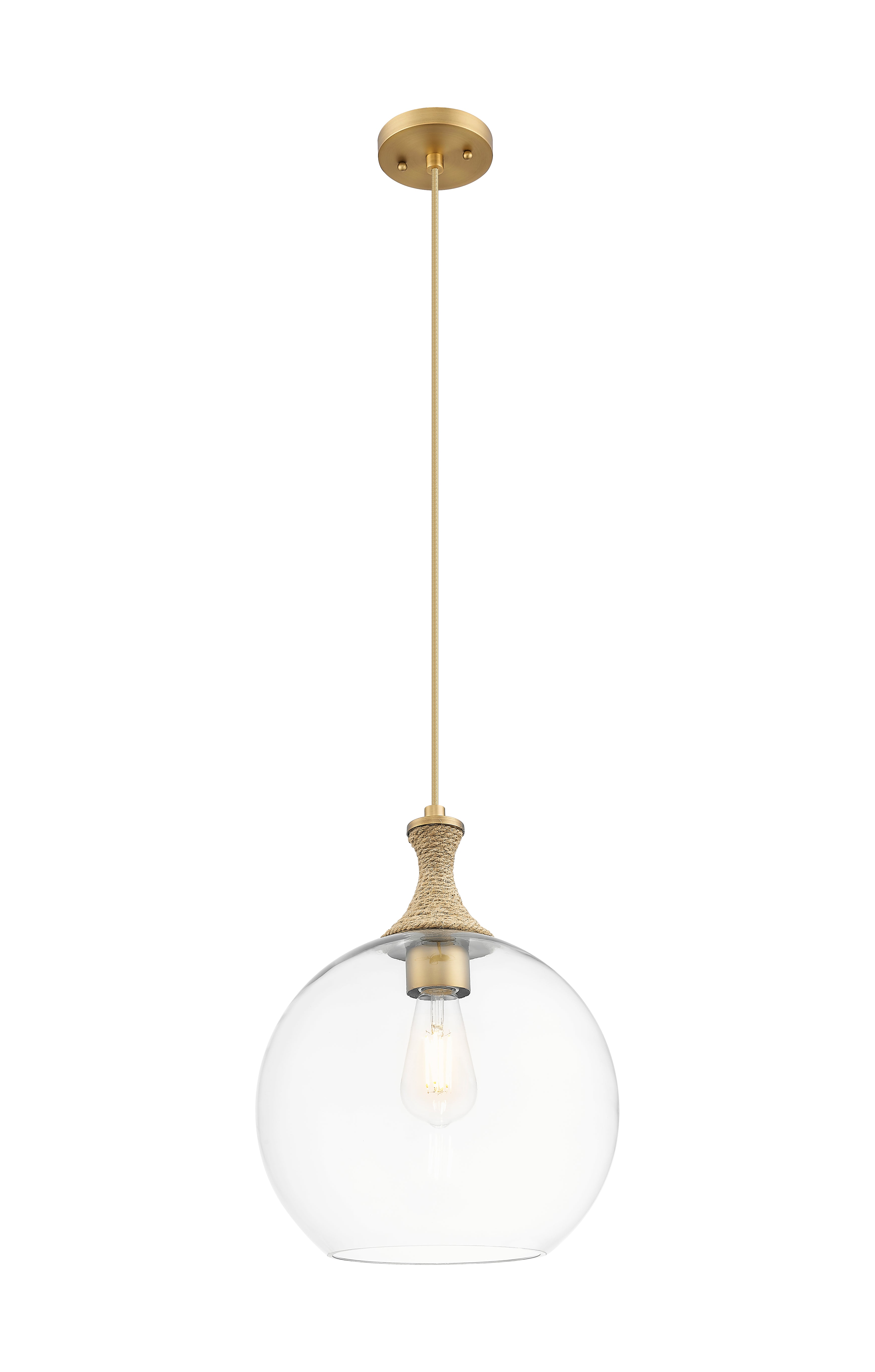 Ballston Mini Pendant Brushed Brass Finish