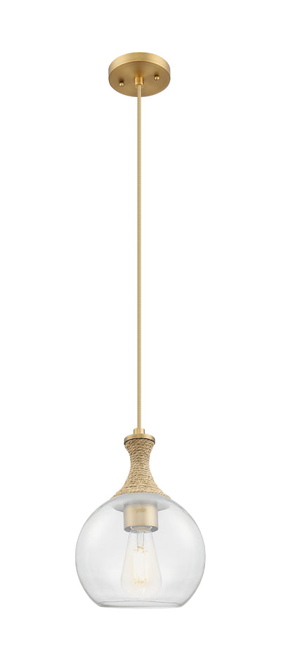 Ballston Mini Pendant 8 Inch Brushed Brass