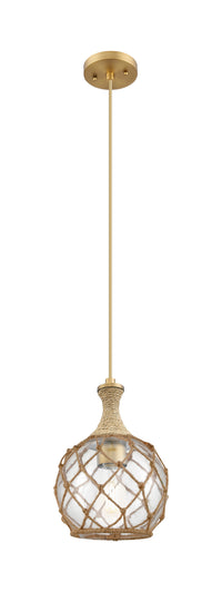 Ballston Mini Pendant Brushed Brass 8 Inch