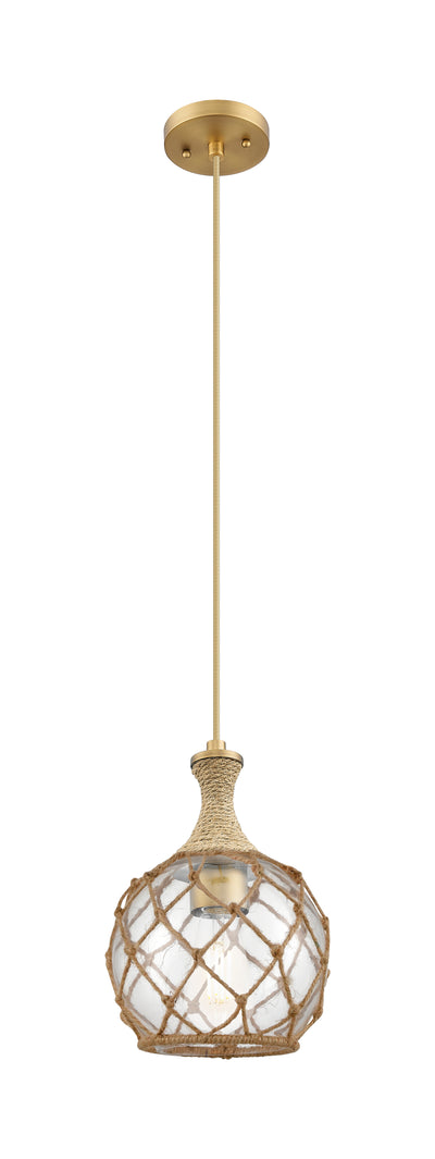 Ballston Mini Pendant Brushed Brass 8 Inch