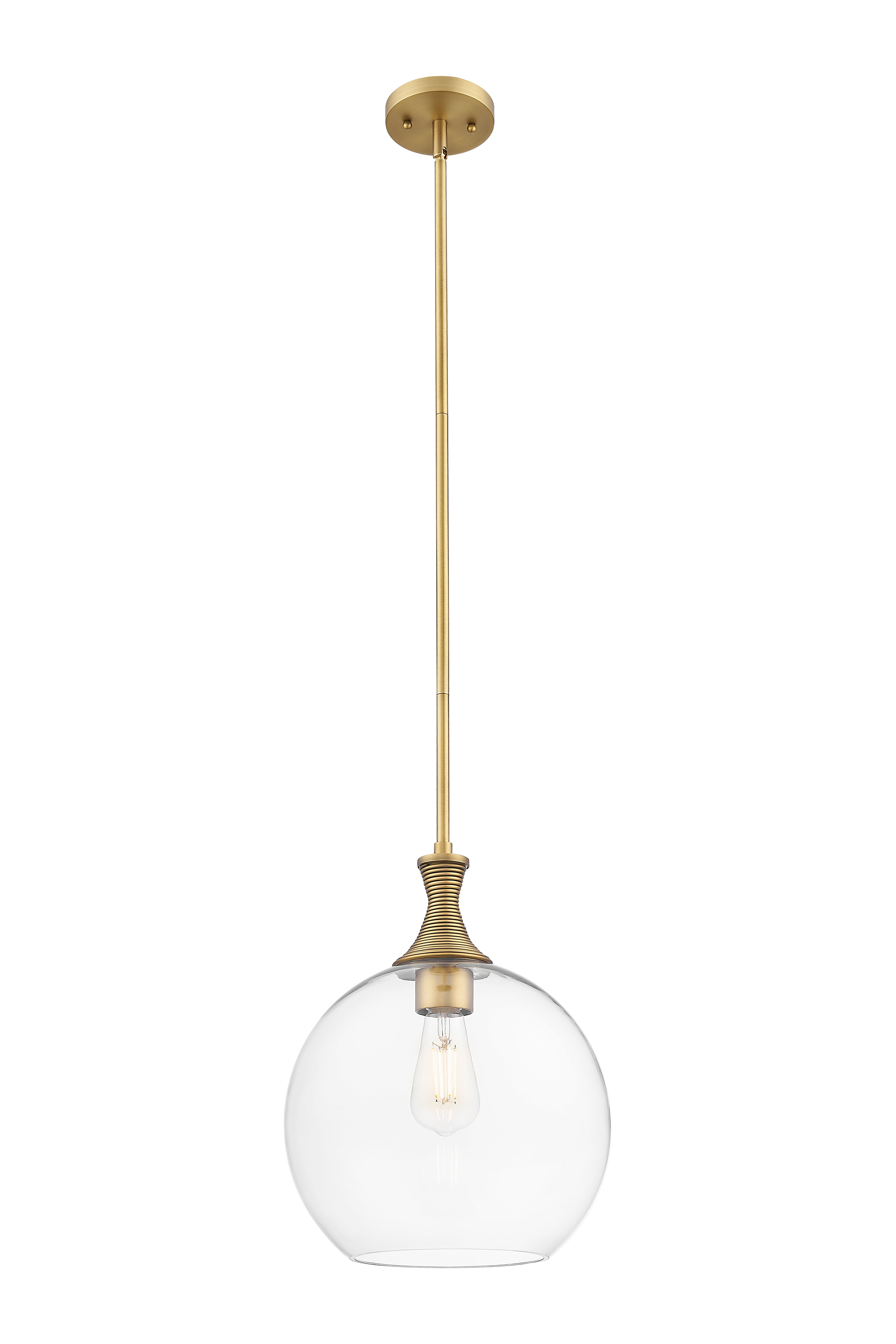 Ballston Mini Pendant Brushed Brass Steel