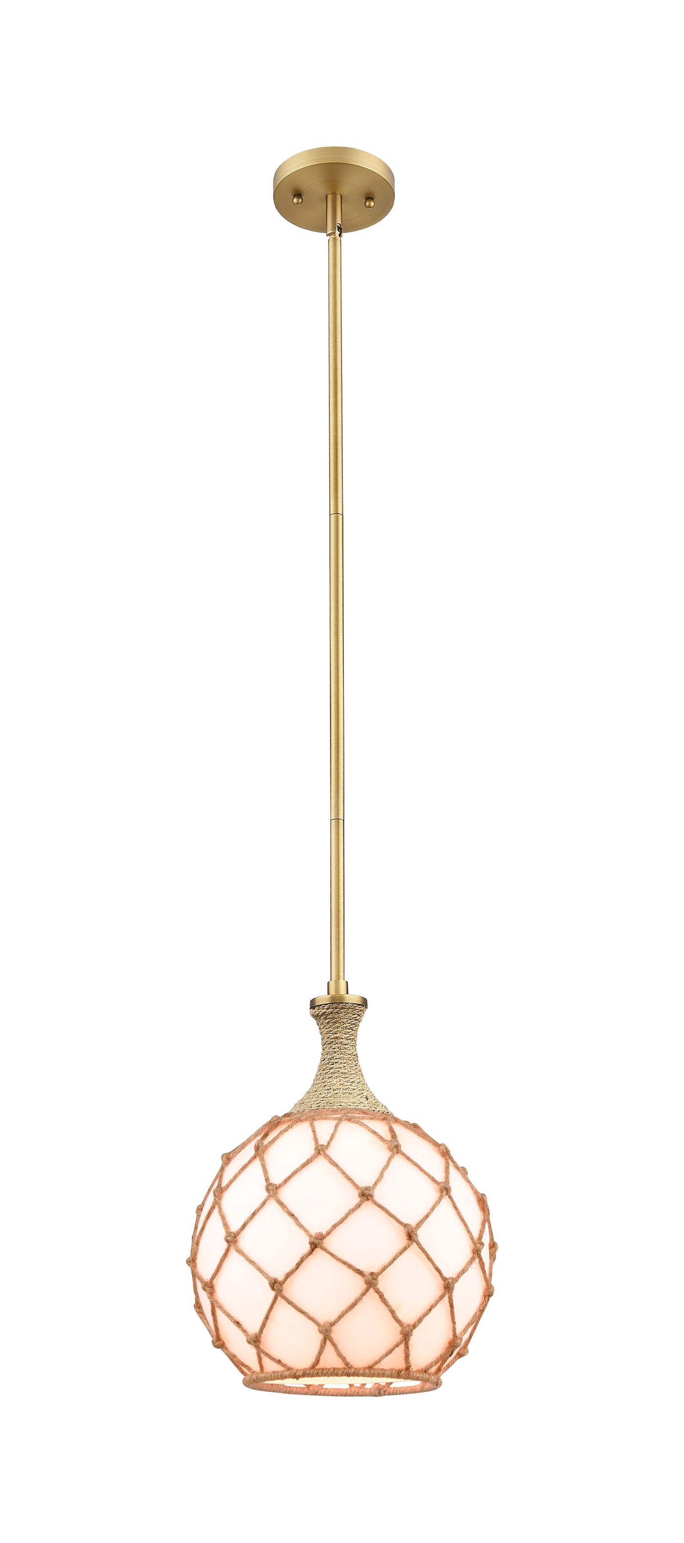 Ballston Mini Pendant Brushed Brass 10 Inch