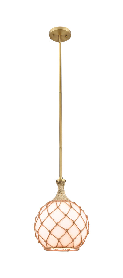 Ballston Mini Pendant Brushed Brass 10 Inch