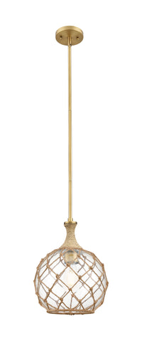 Ballston Mini Pendant Brushed Brass 10 Inch