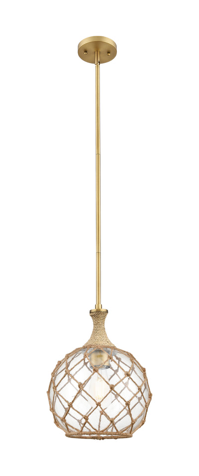 Ballston Mini Pendant Brushed Brass 10 Inch