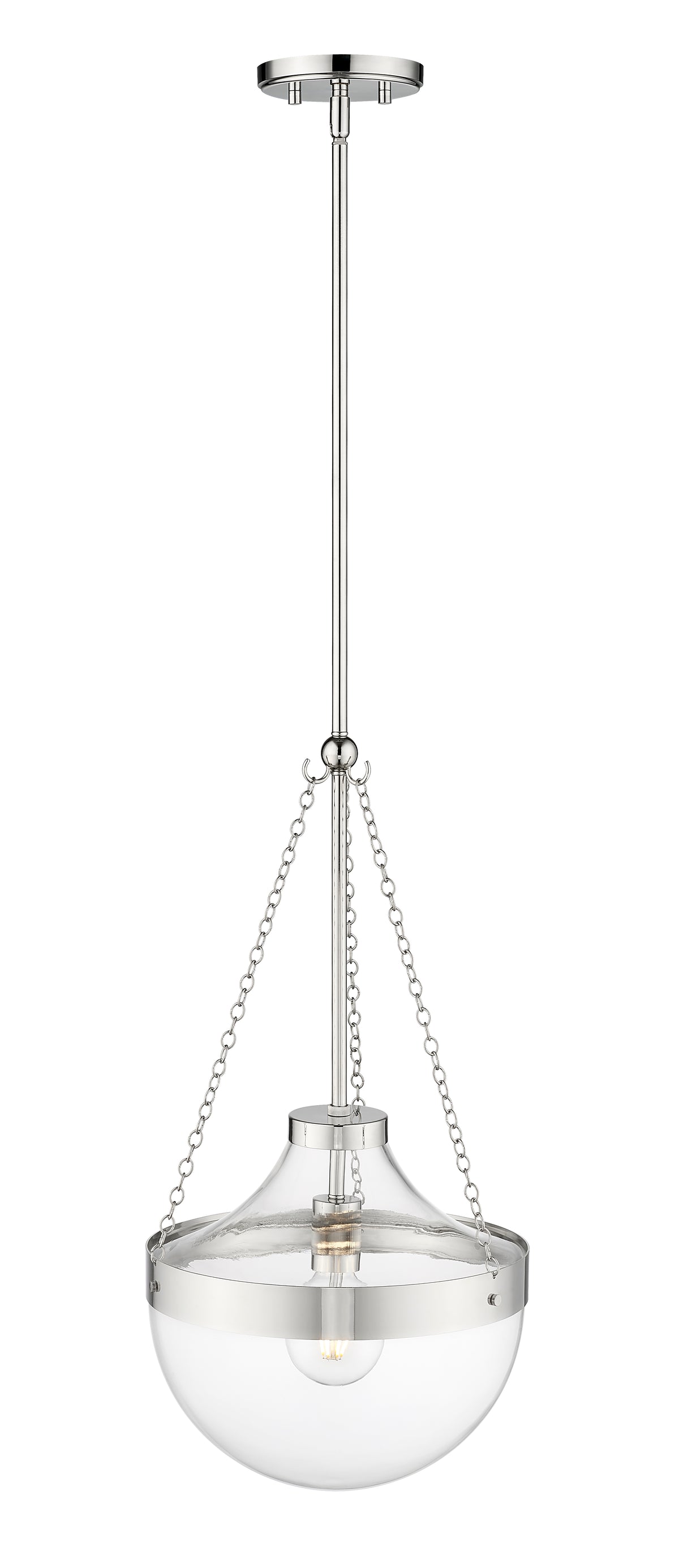 23.5'' Clarra Polished Nickel 1 Light Pendant