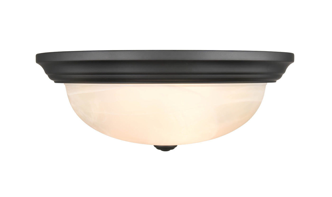 5.5'' Whitton Matte Black 3 Light Flush Mount