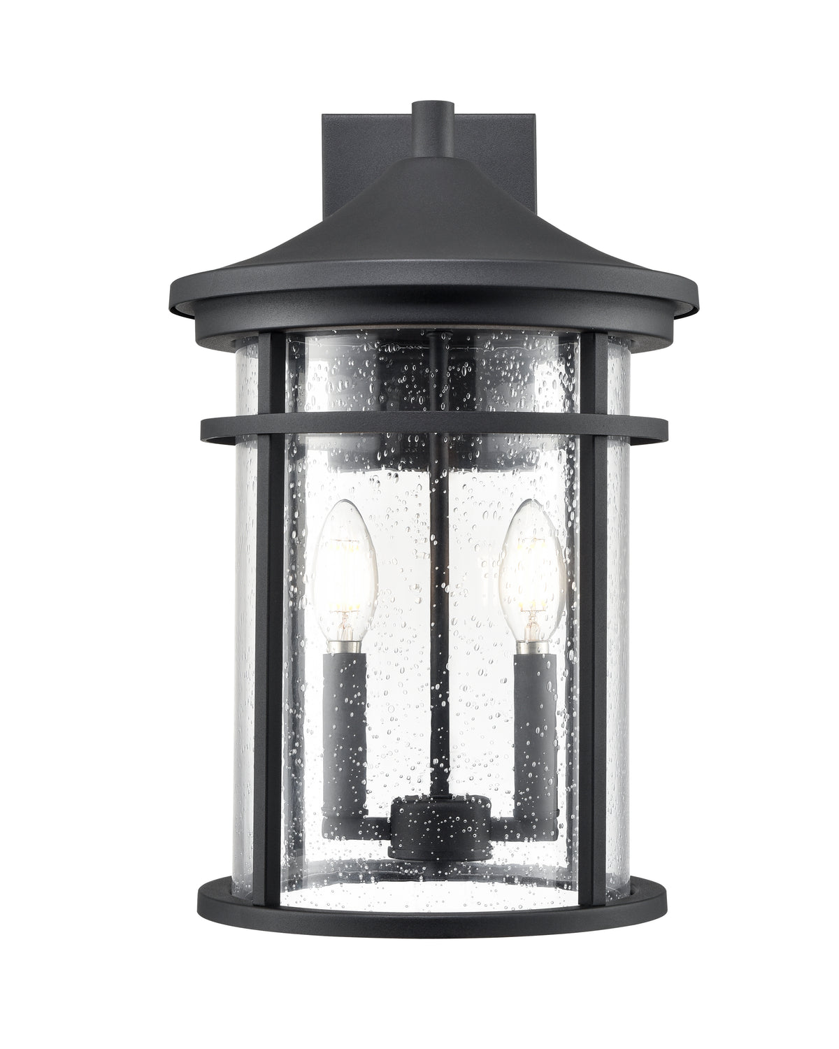 10.5'' Namath Textured Black 2 Light Wall Sconce