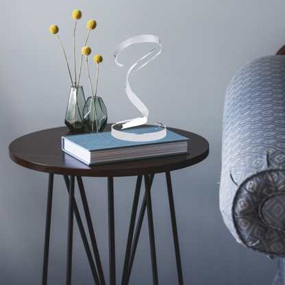 Hamburg Chrome Table Lamp | LED Strip & Dimmable Switch