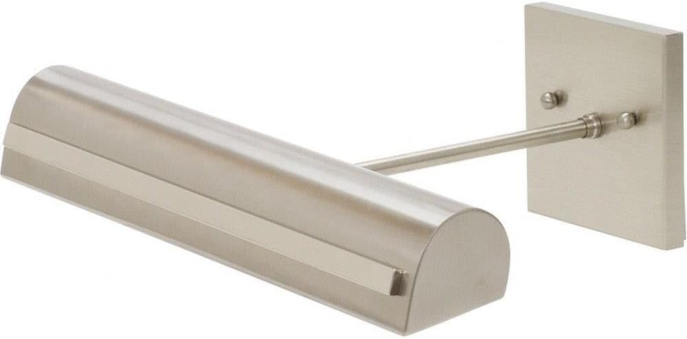 14-inch Classic Traditional Satin Nickel Polished Nickel Strap Direct Wire Picture Light