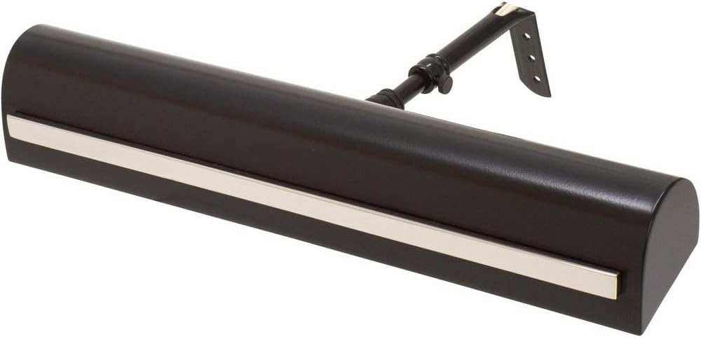 14-inch Classic Traditional Mahogany Bronze Antique Brass Strap Plug-In Picture Light