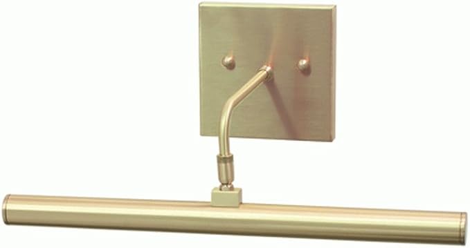 14-inch Slim-Line Satin Brass LED Direct Wire Picture Light