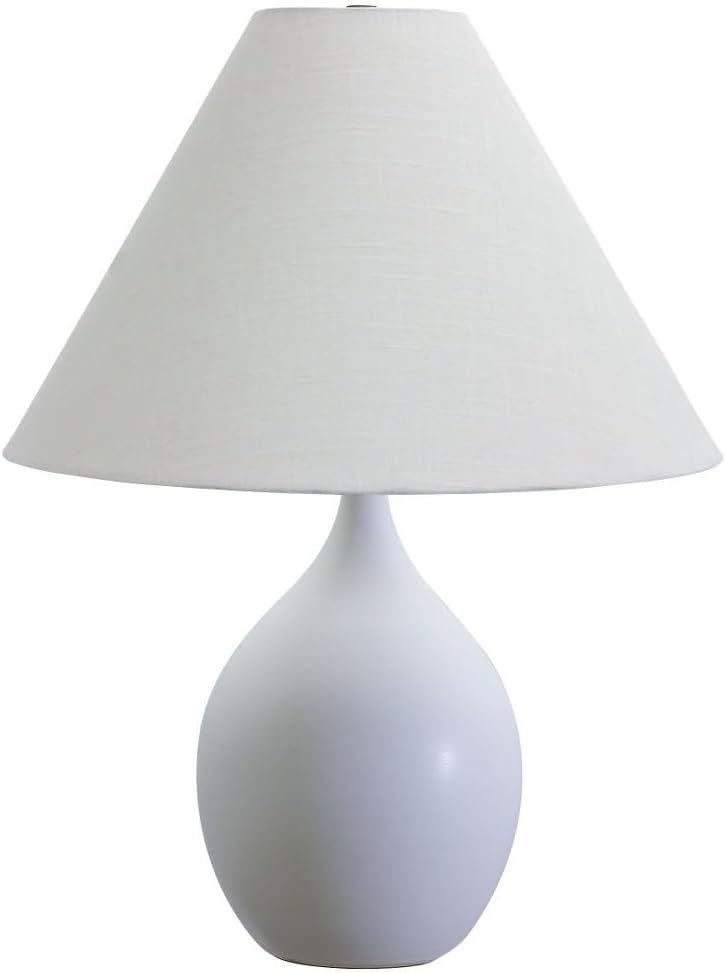 22.5-inch Scatchard Scored Blue Gloss Table Lamp
