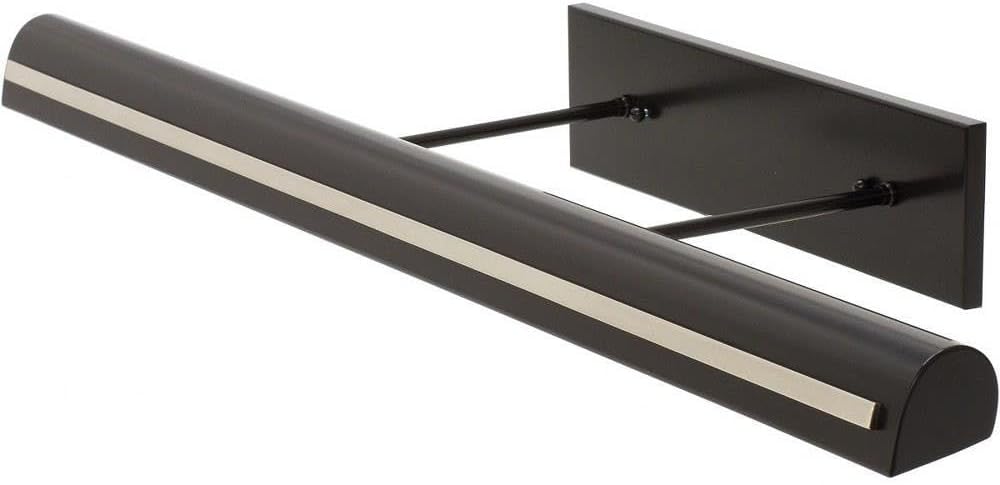 36-inch Classic Traditional Black Polished Nickel Strap Direct Wire Picture Light