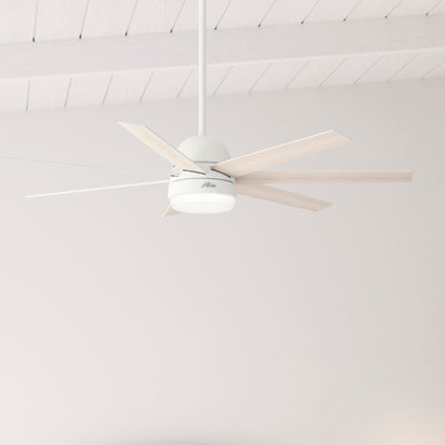 60 inch Phenomenon Wi-Fi ENERGY STAR® Matte White Ceiling Fan with LED Light Kit and Wall Control