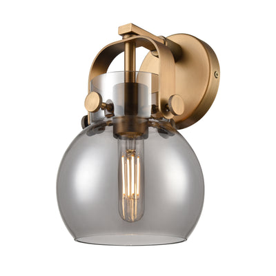 Downtown Urban Sconce Cast Brass Finish