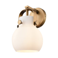 Downtown Urban Sconce Cast Brass Finish